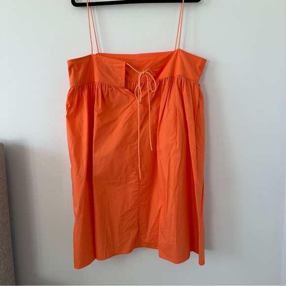 SERINA MINI DRESS - Orange Spaghetti Strap Dress - Picture 12 of 15